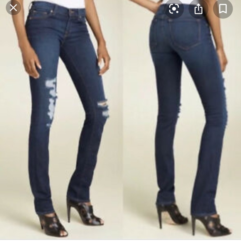 J Brand low rise dark wash skinny jeans size 28